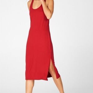 Fabletics Cacey Racerback Dress red medium